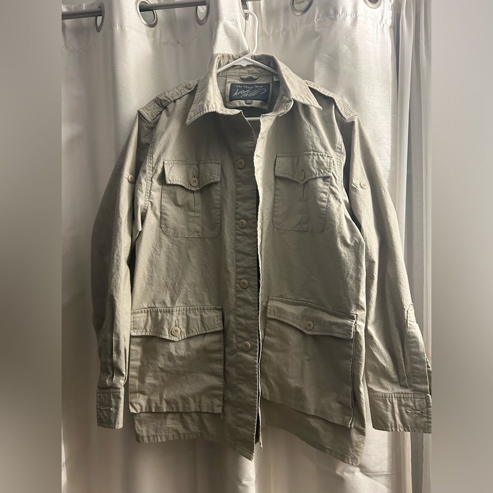 Lord & Taylor Men’s Khaki jacket size L - Picture 2 of 5